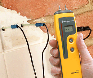 How to measure moisture with a Protimeter Surveymaster Moisture Meter